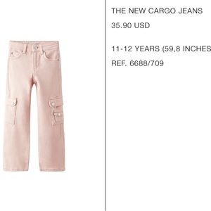 NWT Zara cargo Stretch Pant (Youth 11-12)